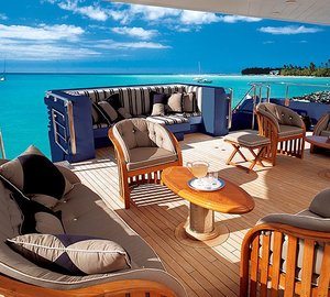Aft Deck Sitting Aboard Yacht PERFECT PERSUASION