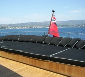 Sunbeds Aboard Yacht TUGATSU
