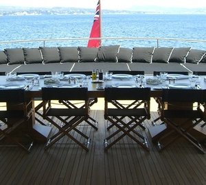 External Eating/dining Aboard Yacht TUGATSU