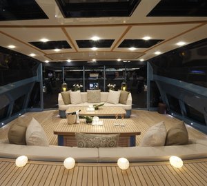 Evening: Yacht BLUE ICE's Deck Photograph