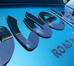 Name Plate On Yacht BLUE ICE