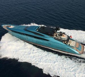 From Above: Yacht BLUE ICE's Cruising Image