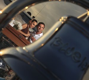 Ship's Bell: Yacht BLUE ICE's Close Up Image