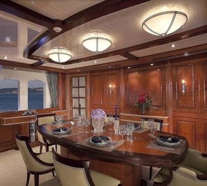 Eating/dining Saloon Aboard Yacht SYCARA IV