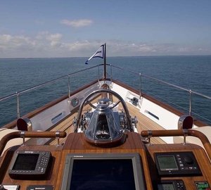 Deck Close Up Aboard Yacht SYCARA IV