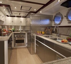Ship's Galley Aboard Yacht SYCARA IV