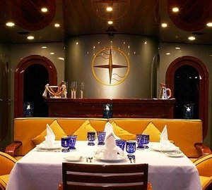 Evening: Yacht ANDROMEDA LA DEA's External Eating/dining Image