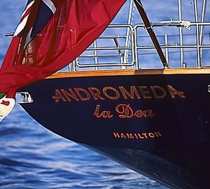 Aft Aboard Yacht ANDROMEDA LA DEA