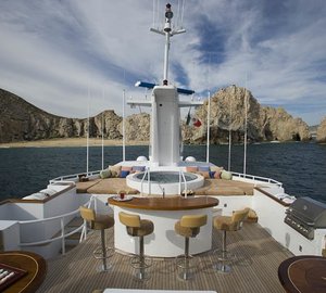 Sun Deck Drinks Bar On Board Yacht EL DUENDE