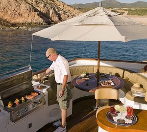 Sun Deck Barbeque On Yacht EL DUENDE