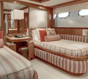 Mulberry Twin Bed Stateroom On Board Yacht JO