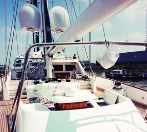 Deck On Board Yacht BLUE GOLD