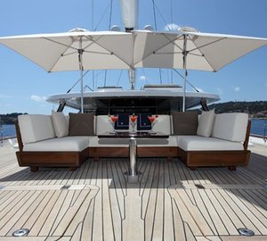Aft Deck On Board Yacht PRANA