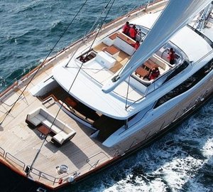 Aft Deck: Yacht PRANA's From Above Aspect Photograph