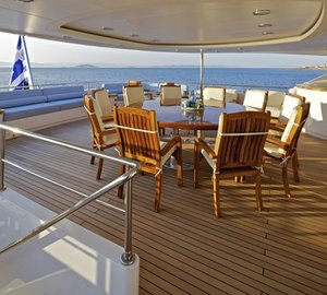 Top Deck Sitting On Board Yacht MIA RAMA
