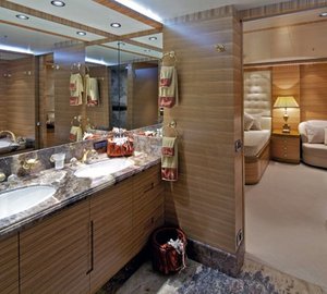 Bath: Yacht MIA RAMA's Cabin Pictured