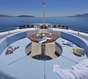 Circular Sunshine Pads Aboard Yacht MIA RAMA