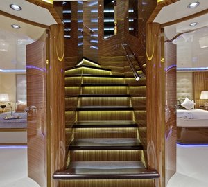 Stairway On Board Yacht MIA RAMA