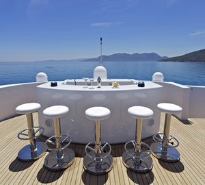 External Drinks Bar Aboard Yacht MIA RAMA