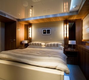 Berth: Yacht SYNA's Main Master Cabin Captured
