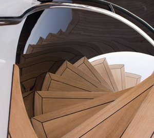 Stairway On Board Yacht SYNA