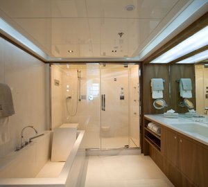 Main Master Bathroom On Board Yacht SYNA
