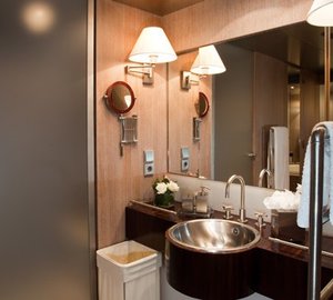 Main Master Showering On Board Yacht MARIU