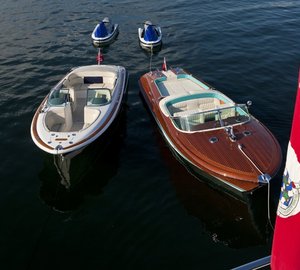 Ship's Tenders On Board Yacht BLUE MOON