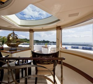 Observance Area Upon Sun Deck On Yacht BLUE MOON