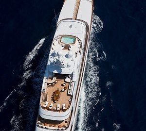 superyacht from above
