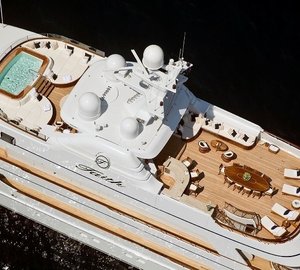aerial view of the sun deck