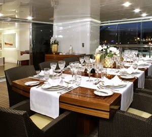 Eating/dining Aboard Yacht ROMA