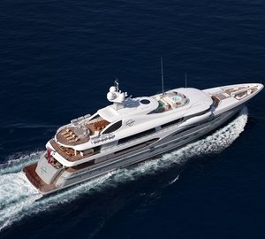 From Above: Yacht INFINITE SHADES's Cruising Pictured