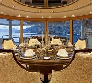 Furniture Setting Aboard Yacht INFINITE SHADES