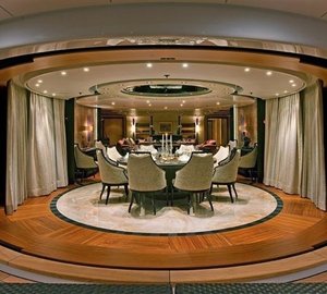 Eating/dining Zone On Yacht INFINITE SHADES