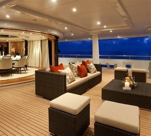 Premier Aft Deck Taken From Portside On Board Yacht INFINITE SHADES