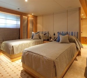 Twin Bed Cabin On Yacht INFINITE SHADES