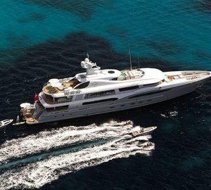Ship's Tenders: Yacht INFINITE SHADES's From Above Captured