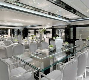 Eating/dining Saloon Aboard Yacht SILVER ANGEL