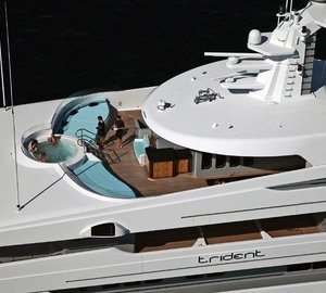 Jacuzzi Pool: Yacht TRIDENT's Above Pictured