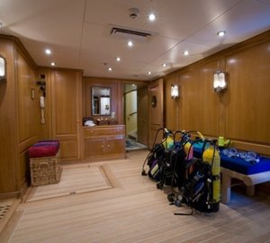 Diving Area On Yacht LEANDER G