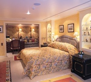 Evening: Yacht LEANDER G's Main Master Stateroom Captured