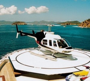 Helicopter Pad On Board Yacht LEANDER G