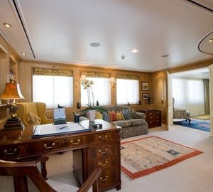 Main Master Office On Board Yacht LEANDER G