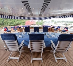 Top Deck Aft On Board Yacht LEANDER G