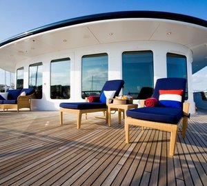 Bridgedeck Deck Aboard Yacht LEANDER G