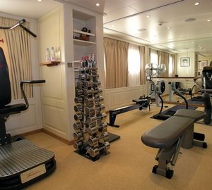 Weights: Yacht LEANDER G's Gym Pictured