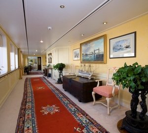 Hallway Aboard Yacht LEANDER G