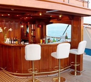 External Drinks Bar Aboard Yacht SS DELPHINE