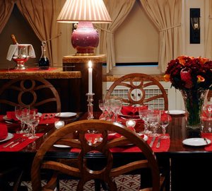 Detail: Yacht TALITHA's Eating/dining Pictured